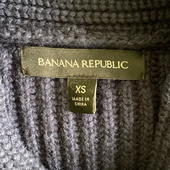 Banana Republic Navy Blue Knit Sweater size XS - Picture 4 of 5